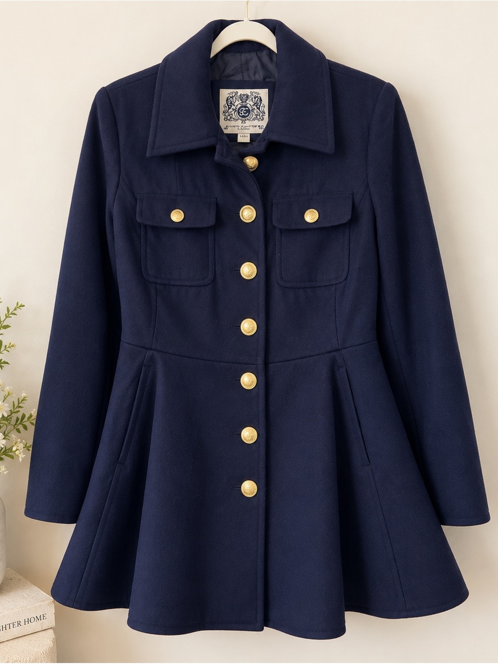 E spirit navy blue princess coat 8